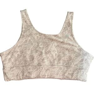 Max Studio Beige Patterned Tank Top